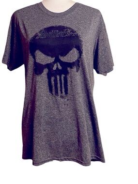 Marvel’s The Punisher Moisture Wicking Gray & Black T-shirt